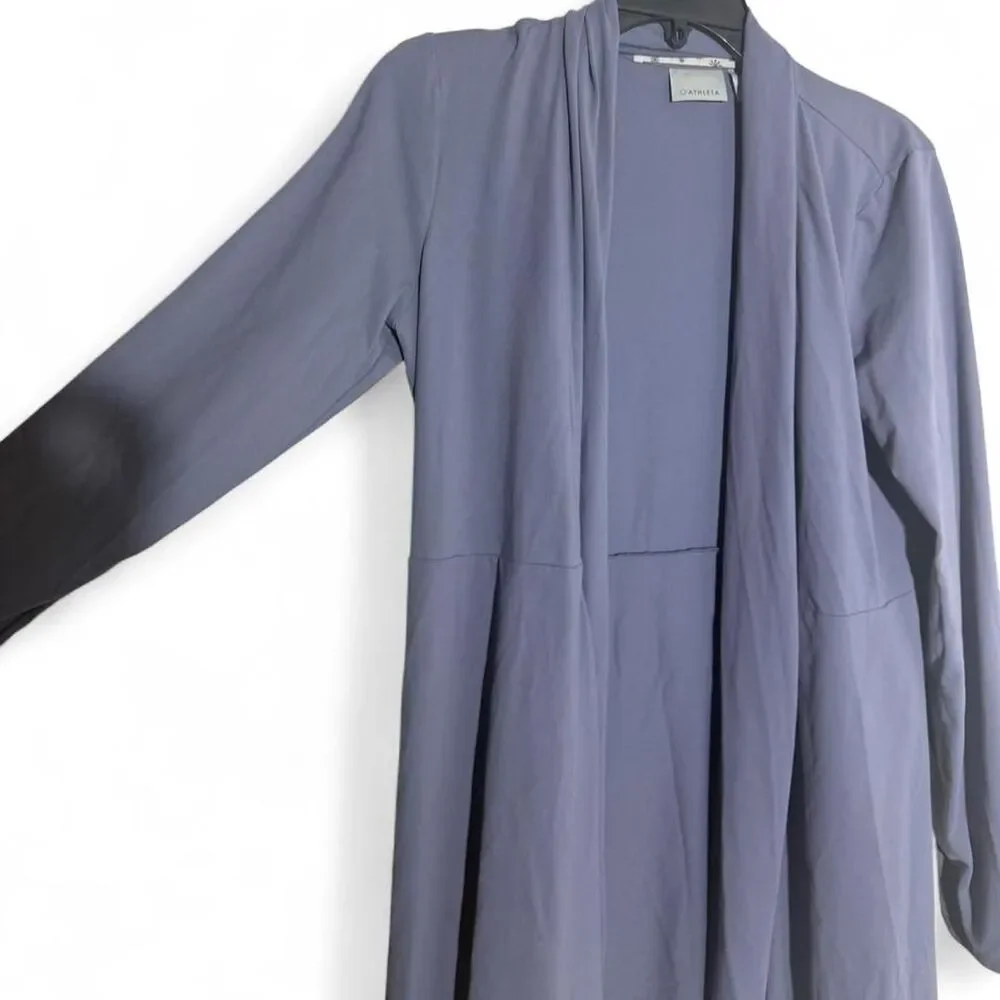 Athleta Women Blue purple open drape front cardigan | Medium | Cozy loungewear - Picture 4 of 8